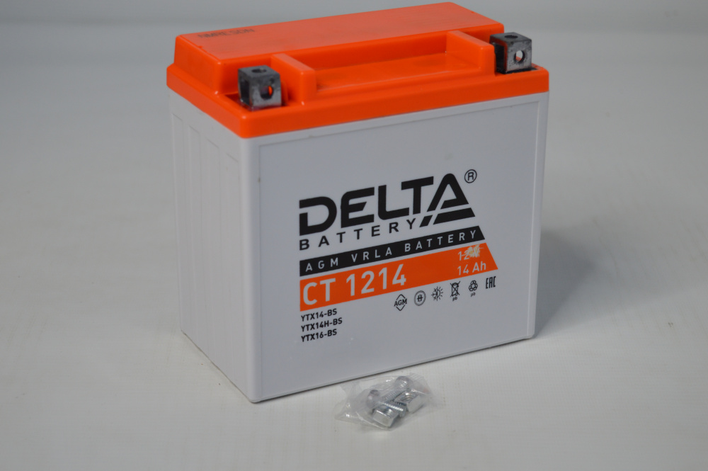 Аккумулятор DELTA Battery AGM 14Ah Прямая +/- МОТО