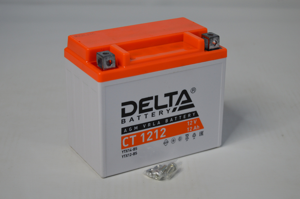 Аккумулятор DELTA Battery AGM 12Ah Прямая +/- МОТО