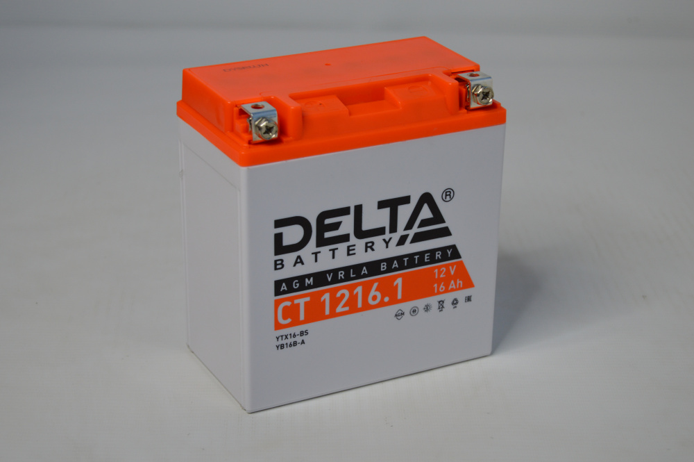 Аккумулятор DELTA Battery AGM 16Ah Прямая +/- МОТО