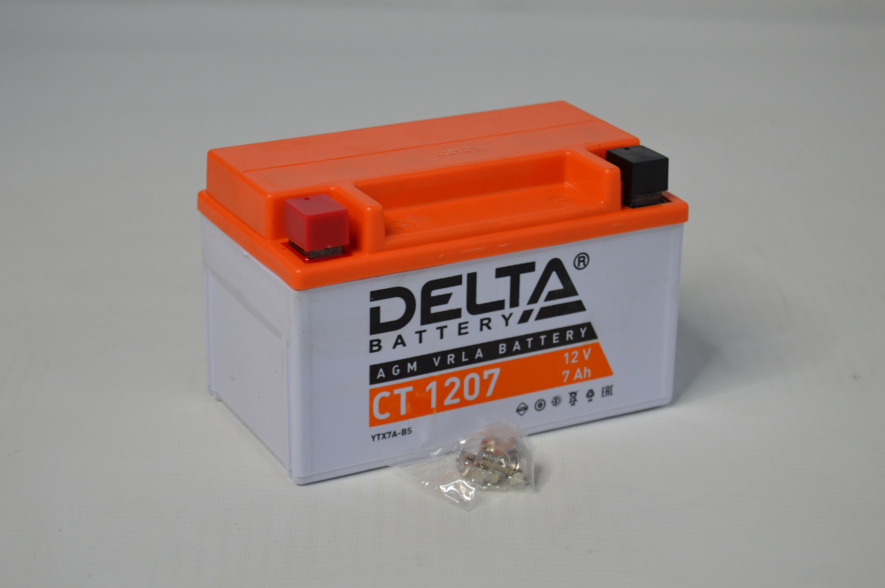Аккумулятор DELTA Battery AGM 7Ah Прямая +/- МОТО