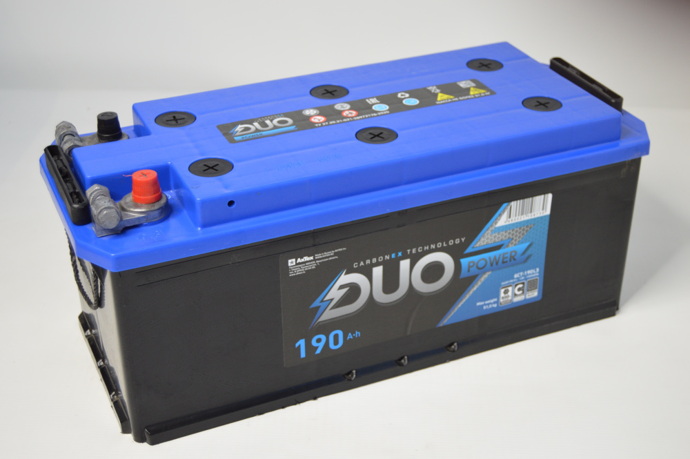 Аккумулятор DUO POWER TT 190Ah Прямая  -/+ униклемма (болт и конус)