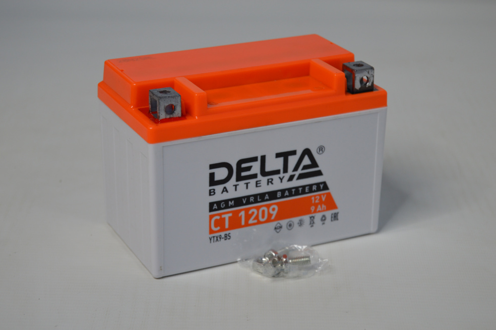 Аккумулятор DELTA Battery AGM 9Ah Прямая +/- МОТО 135A